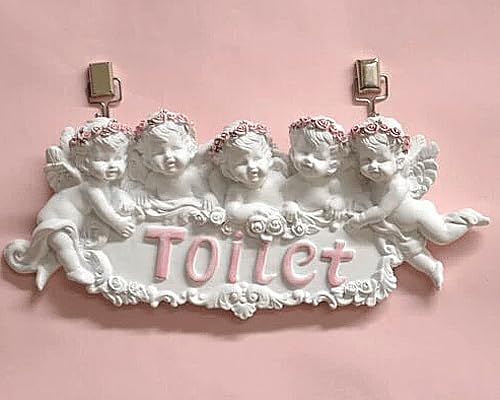 薔薇のトイレプレート♪ピンクドット Amazon.co.jp: ドアプレート エンジェル トイレプレート バラ かわいい